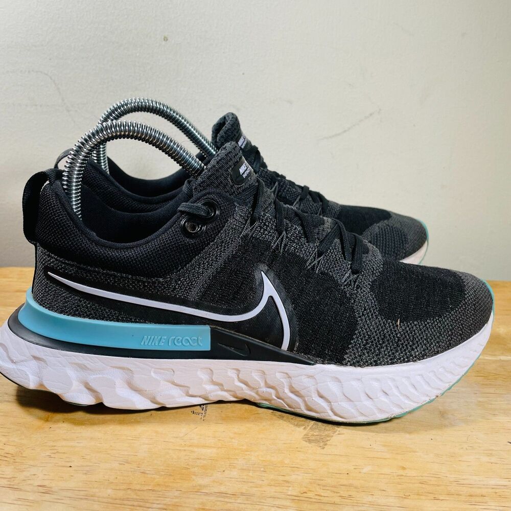 Nike React Infinity Run Flyknit 2 Womens Size 7.5‎ Shoes Black Running Sneakers